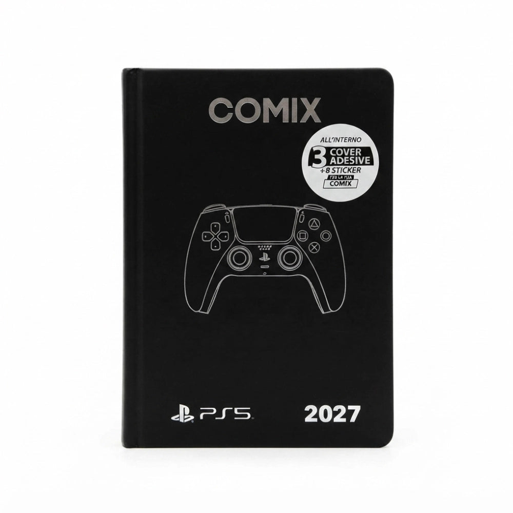 Diari Comix 2026/2027 - Special Edition PS5 copertina nera con logo PlayStation