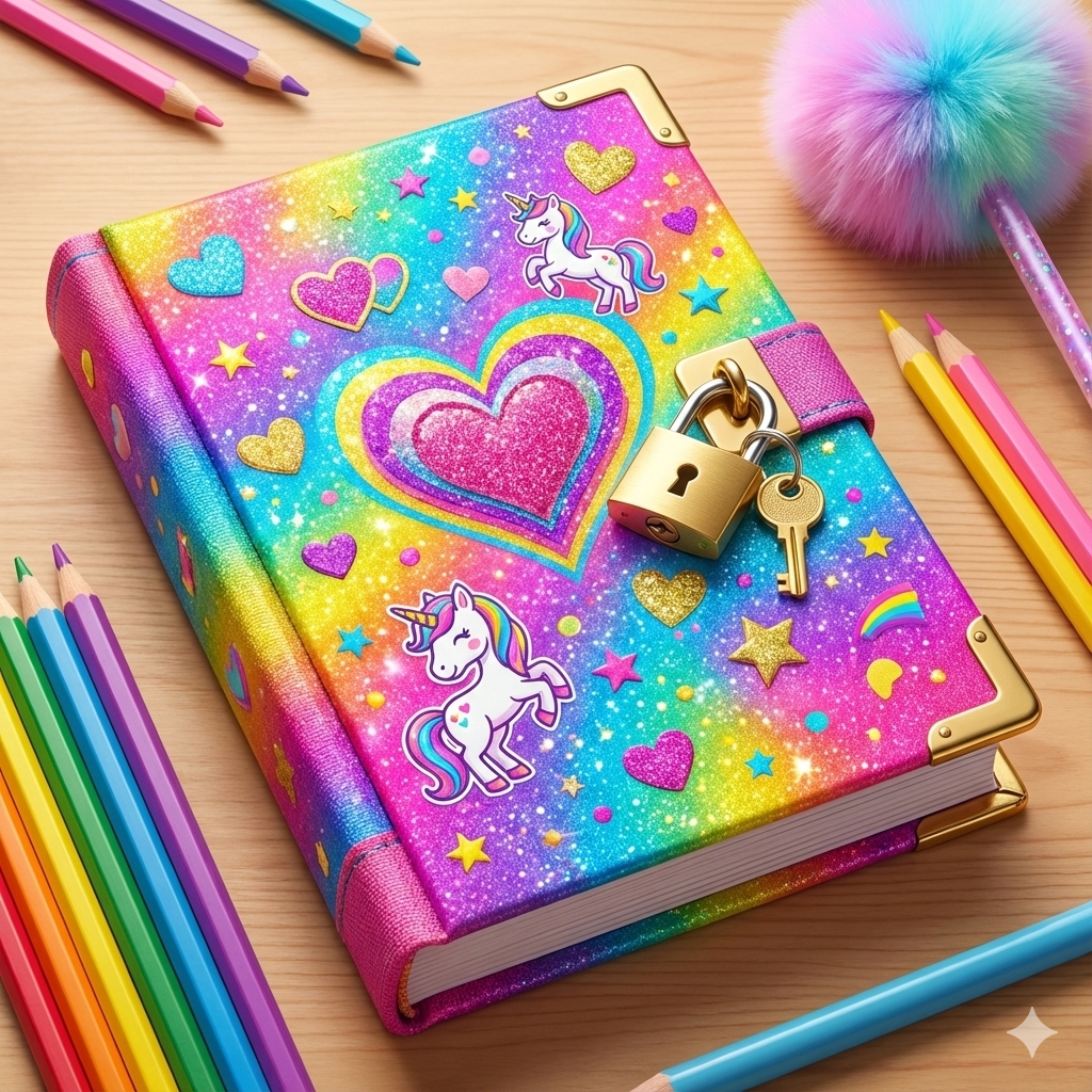 Diari Segreti e Notes Kawaii — Con Lucchetto e Design Cute