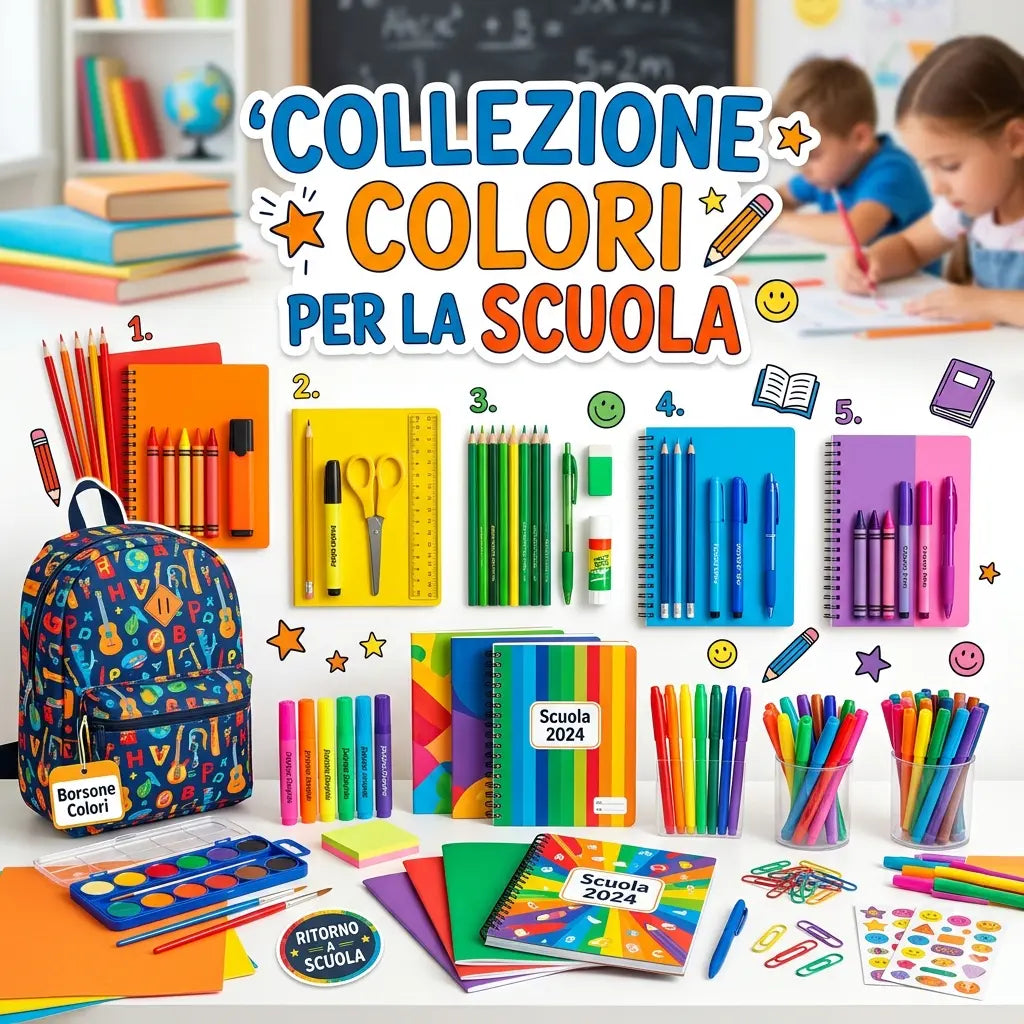 Colori per la scuola dalle materne all'università