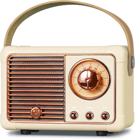 Radio Bluetooth speaker retro' colore nero disponibile da cartoleria claudio a giugliano in campania napoli