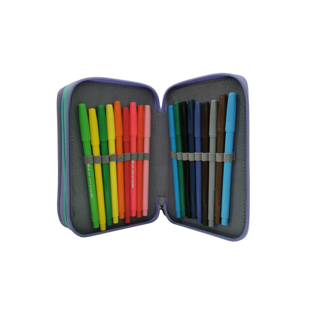 Shout Squish Astuccio 3 Zip — Effetto Morbido e Colorato