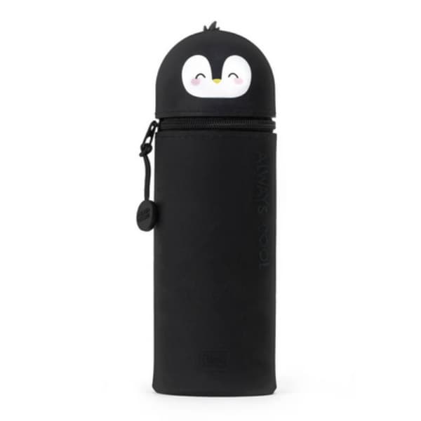 Astuccio legami in silicone pinguino disponibile da cartoleria claudio a giugliano in campania napoli