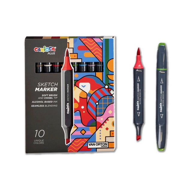 Carioca scketh marker brush doppia punta disponiblie da cartoleria claudio a giugliano napoli