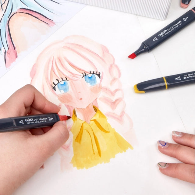 Carioca scketh marker brush doppia punta disponiblie da cartoleria claudio a giugliano napoli