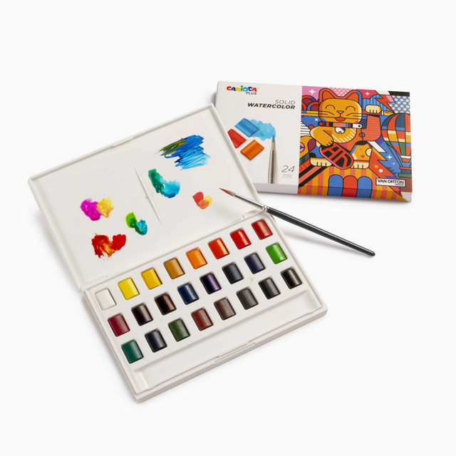 Acquerelli professionali Carioca plus 24 colori disponibli da cartoleria claudio a giugliano in campania napoli