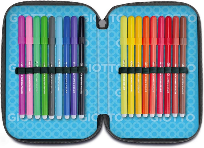 astuccio completo giotto 3 zip cartoleria claudio giugliano