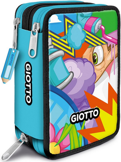 astuccio completo giotto 3 zip cartoleria claudio giugliano