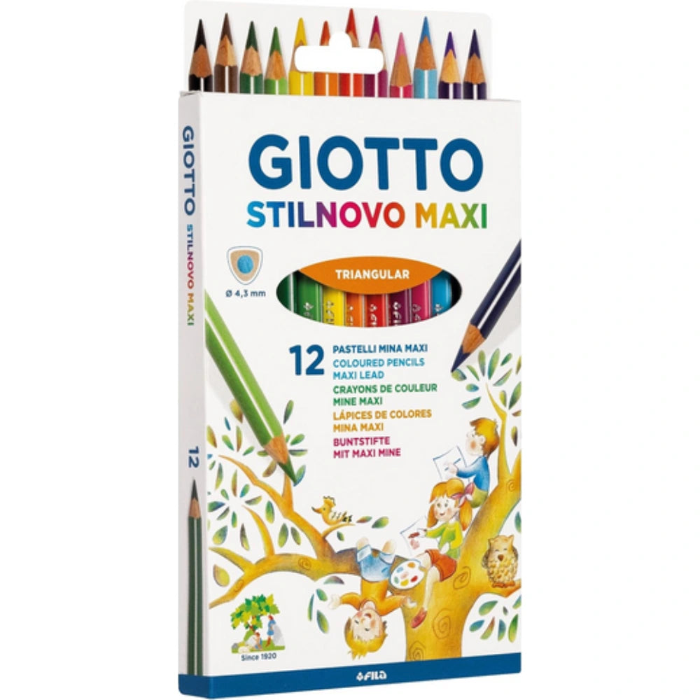 pastelli giotto maxi stilnovo disponibili da cartoleria claudio a giugliano napoli
