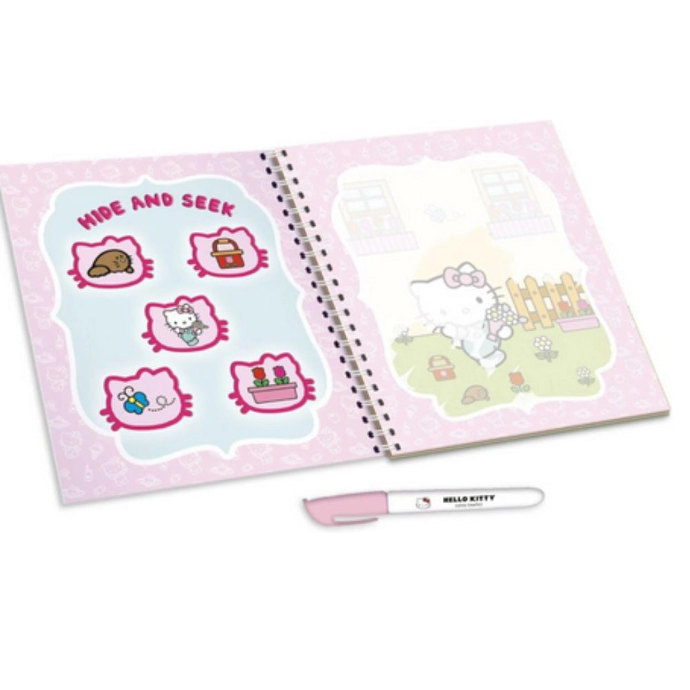 Magic Book Hello Kitty Reveal Colors - Libro Magico con Penna ad Acqua