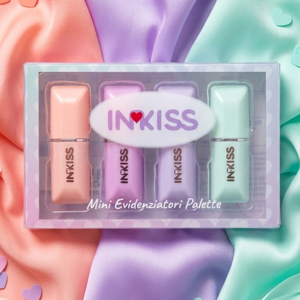 INKISS Set 4 Mini Evidenziatori Rossetto | Make-Up Your Desk