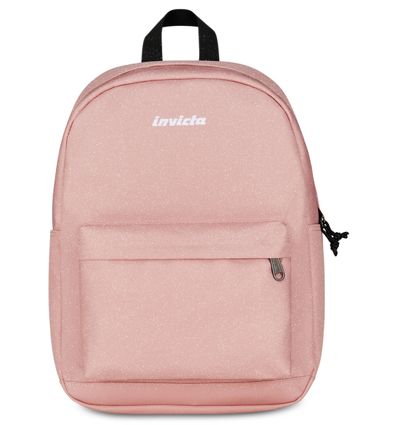 INVICTA Zaino Carlson Shine Glitter Sostenibile rosa cartoleria claudio giugliano in campania napoli 