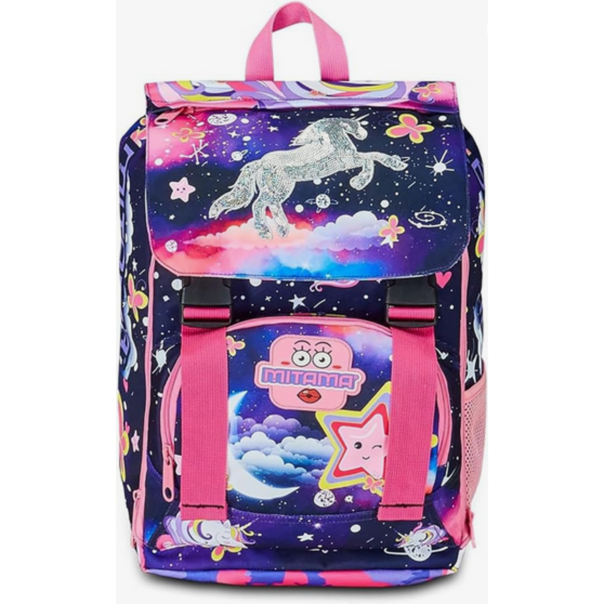 Zaino Estensibile Mitama Magic Pink – Tasca Frontale, Rosa e Viola