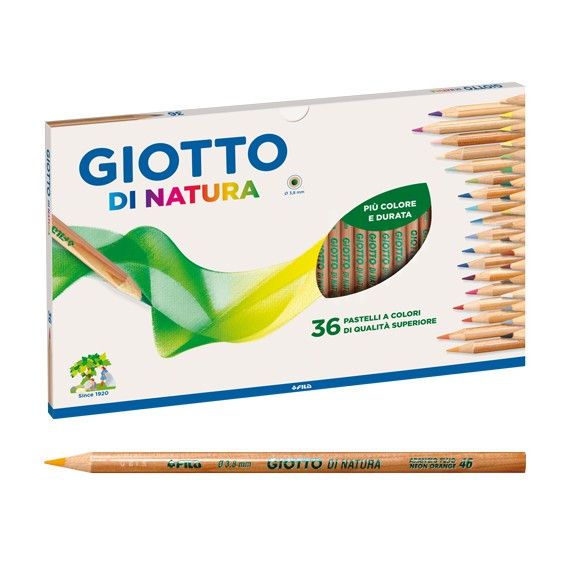 pastelli giotto natura 36 colori disponibili da cartoleria claudio a giugliano in campania napoli