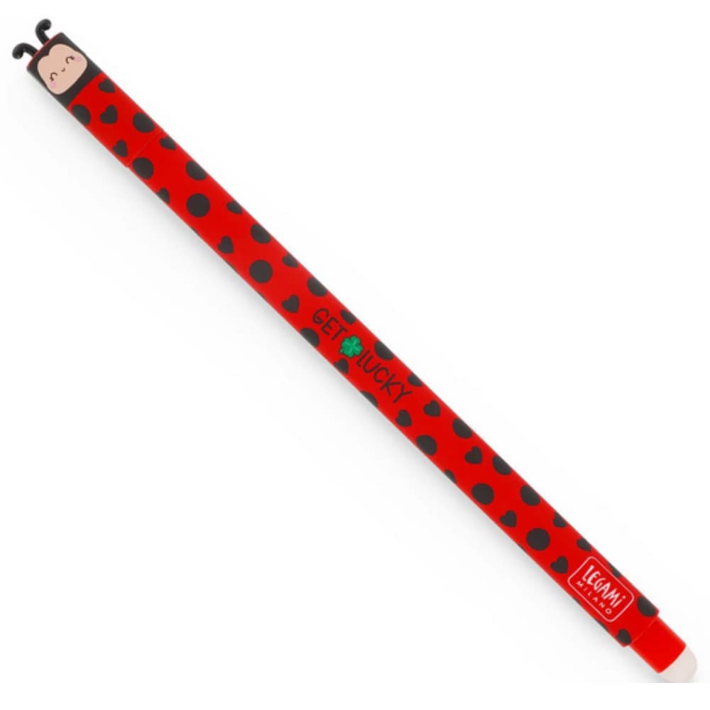 Penna Gel Cancellabile Coccinella Ladybug "Get Lucky" Legami - Erasable Pen