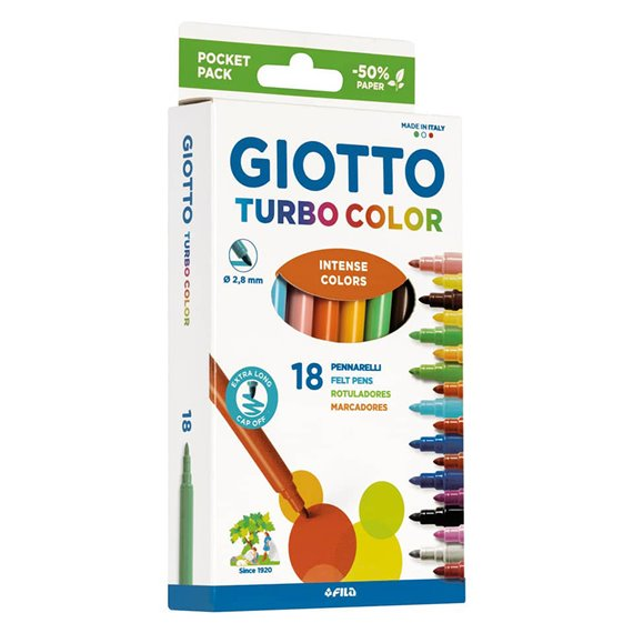 pennarelli giotto turbo color da 18 disponibili da cartoleria claudio a giugliano napoli