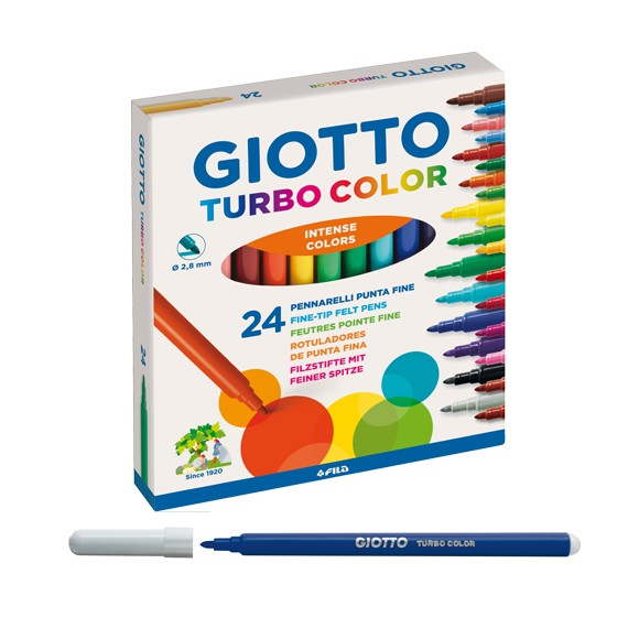 pennarelli giotto turbo color da 24 disponibili da cartoleria claudio a giugliano napoli
