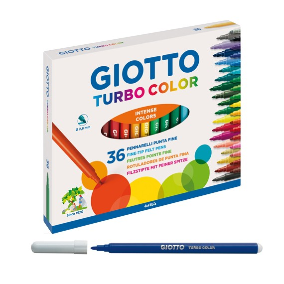 pennarelli giotto turbo color da 36 disponibili da cartoleria claudio a giugliano napoli