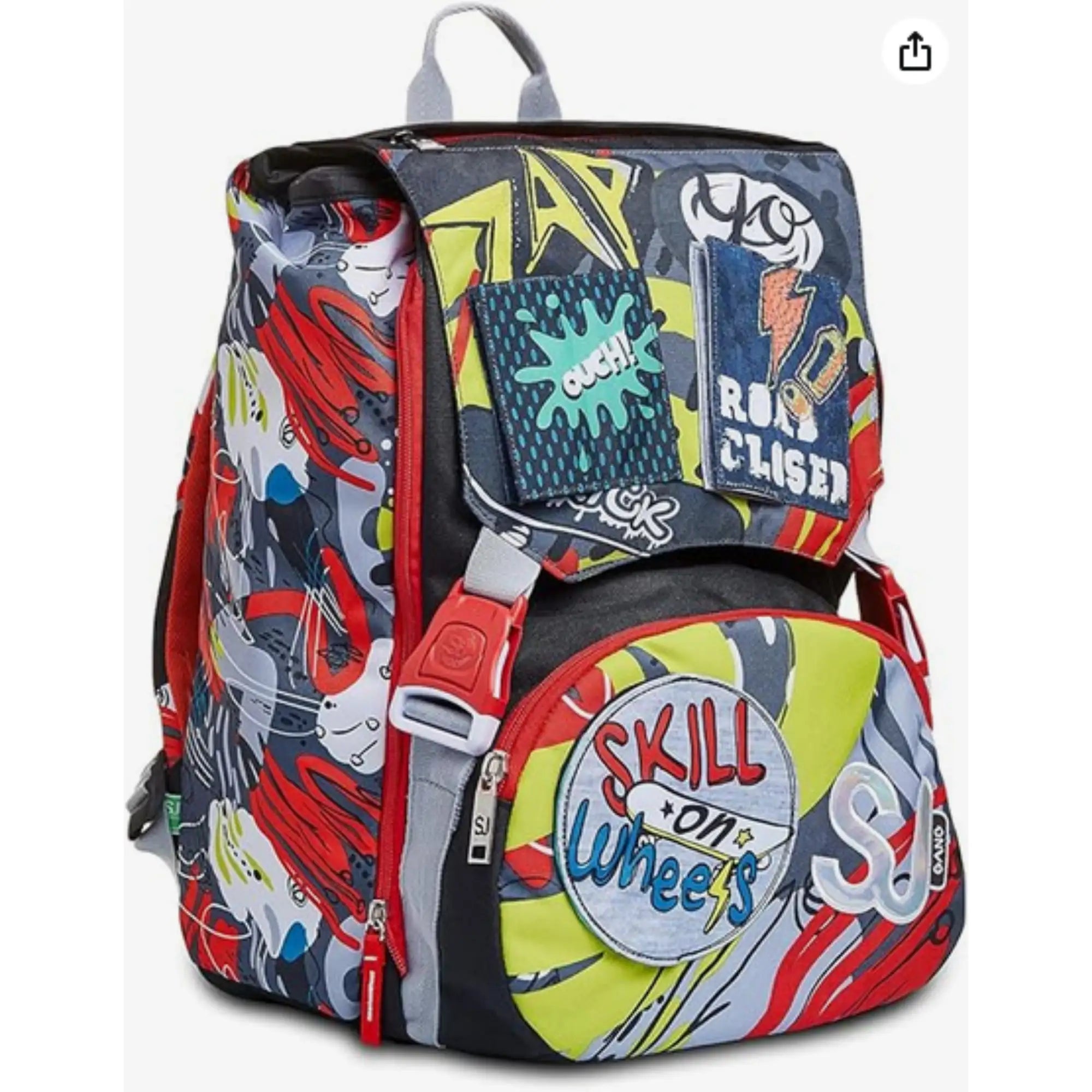 Zaino Estensibile Big SJ Gang Facce New Boy - Qualità Seven - In Offerta