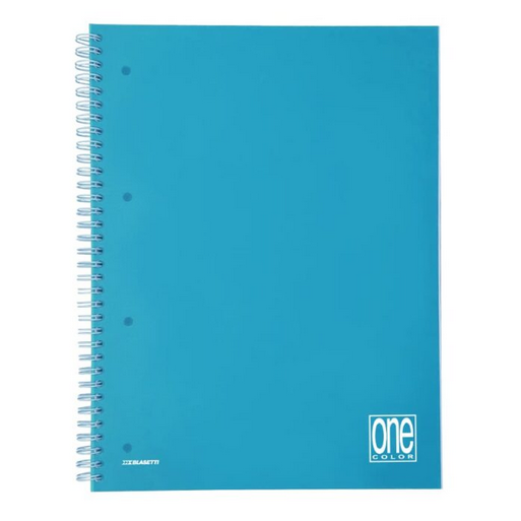 Quaderno Spirale A4 quadretti 5mm One Color con Copertina in Plastica - 60 Fogli