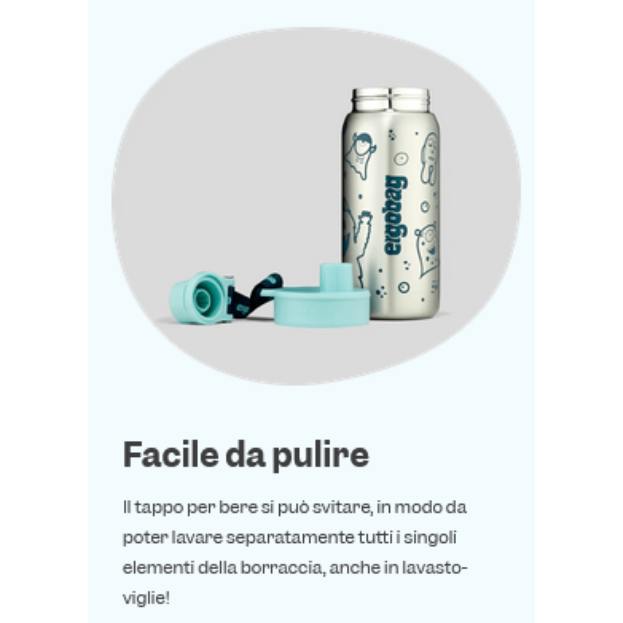 Borraccia Ergobag in Tritan 500 ml