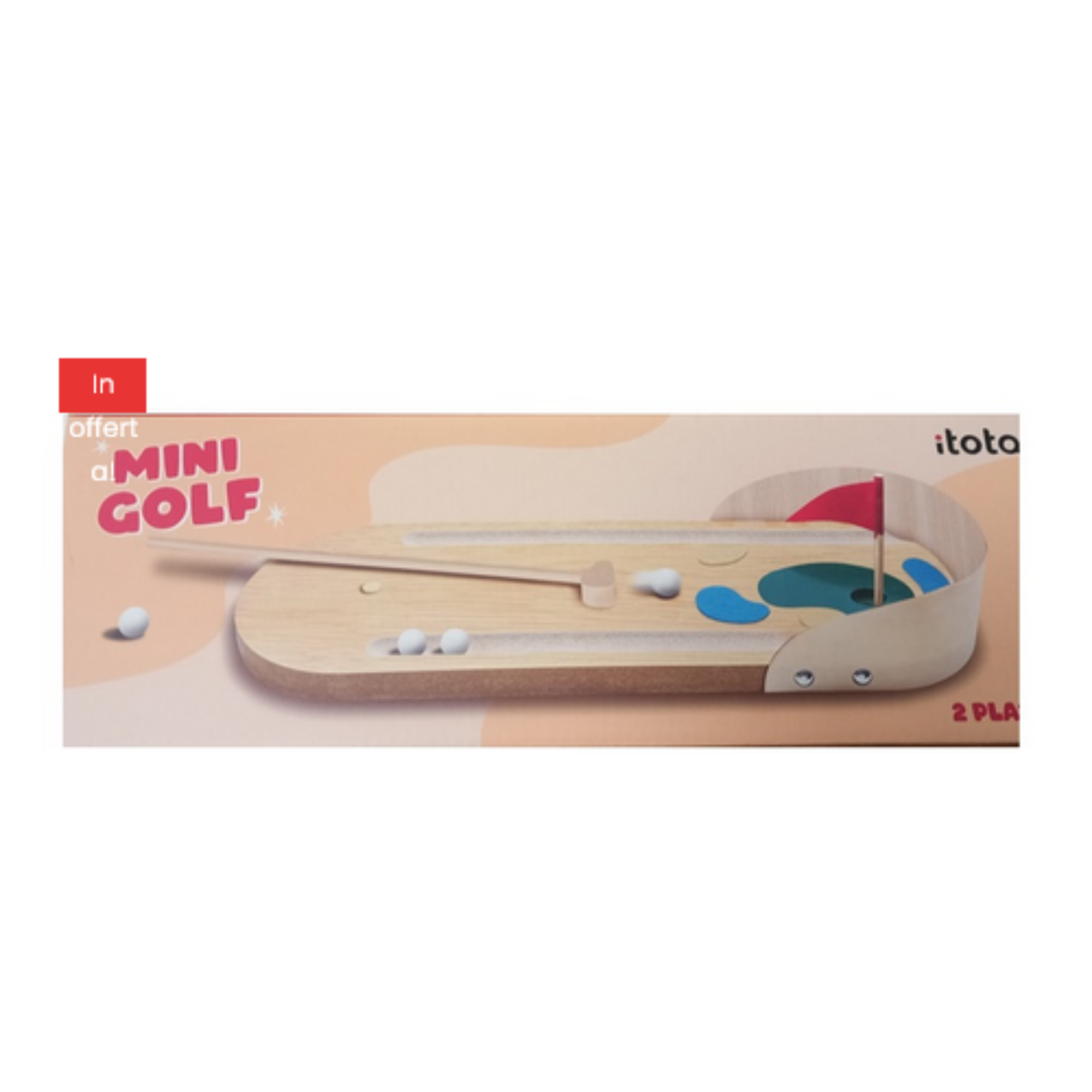 Gioco da Tavolo in Legno I Total - Mini Golf, Flipper, Battle Game, Bowling