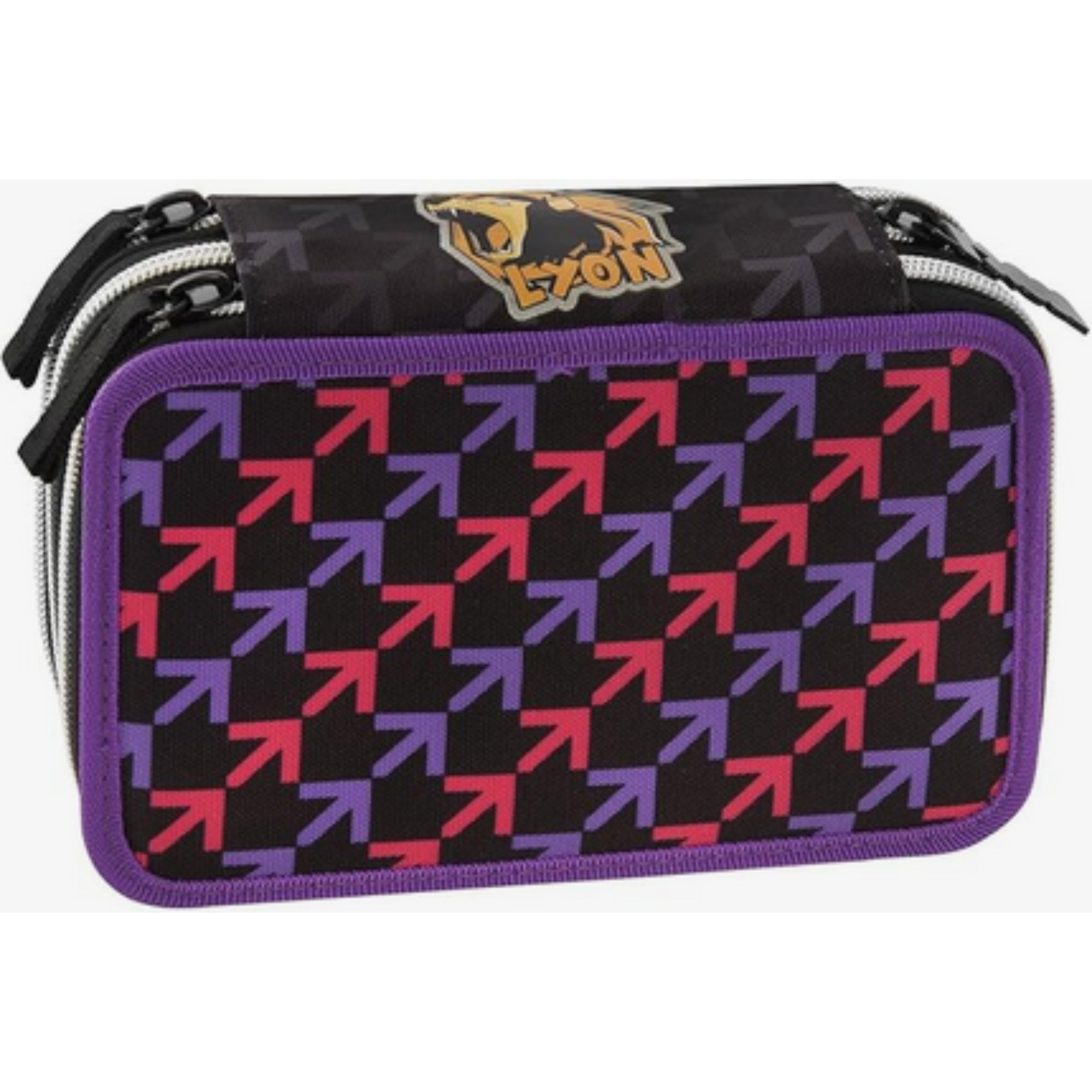 LYON GAMER - Astuccio 3 zip Scuola Ufficiale Lyon Gamer