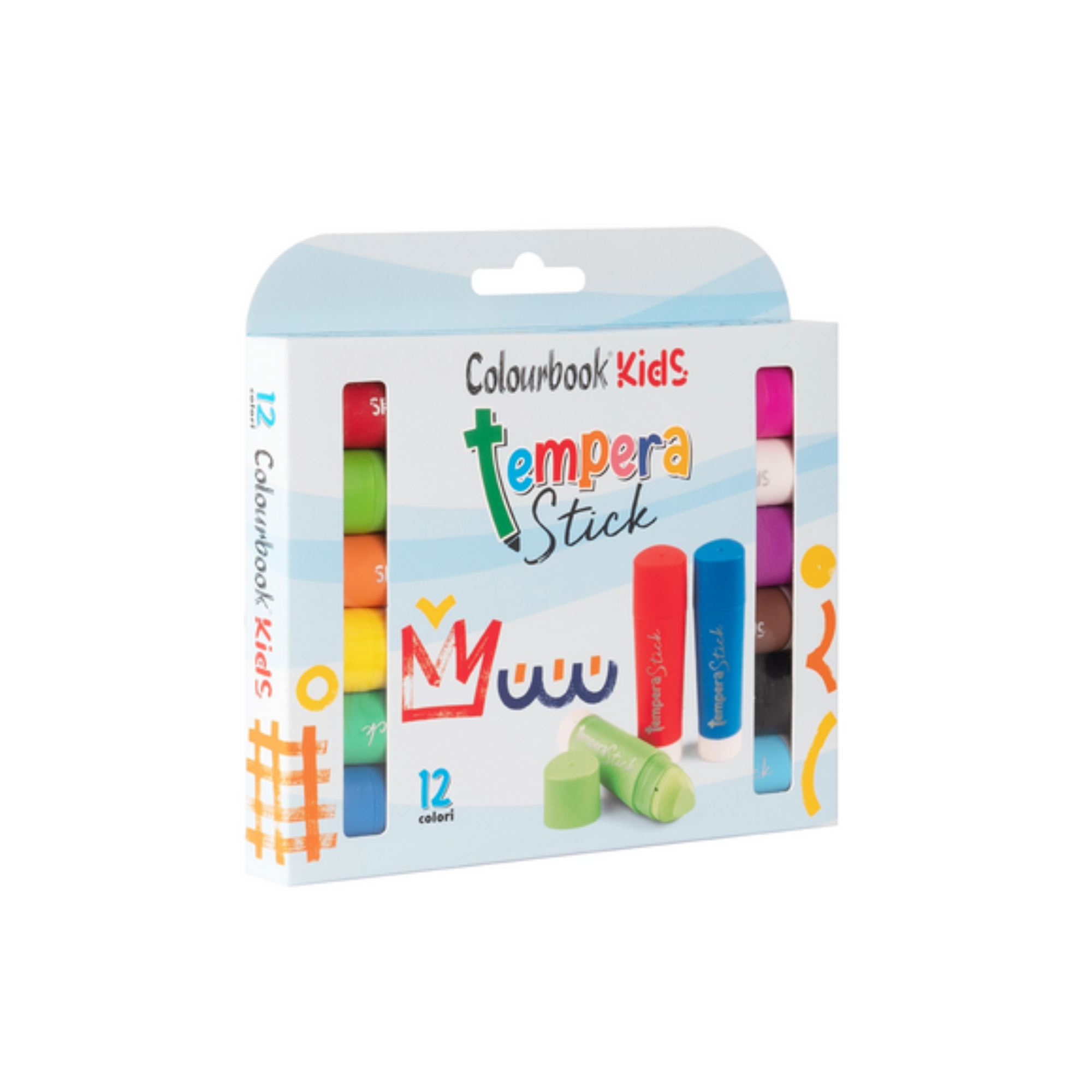 Tempera Stick Jumbo 12 colori
