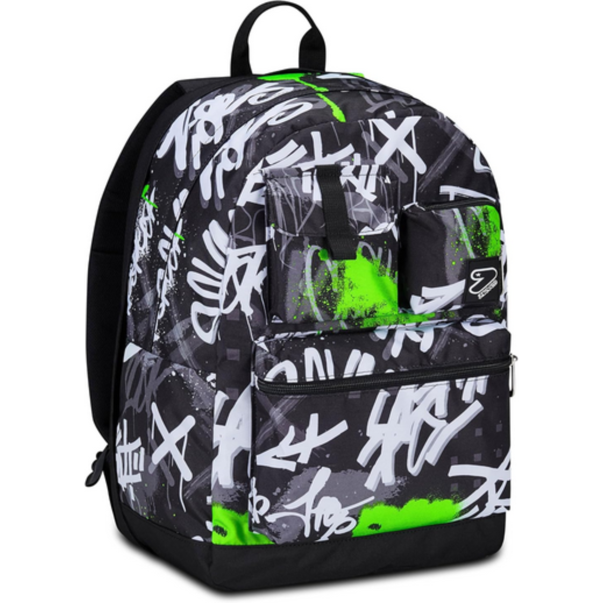 SEVEN Zaino Reversibile New Pockets The Double Nero Verde