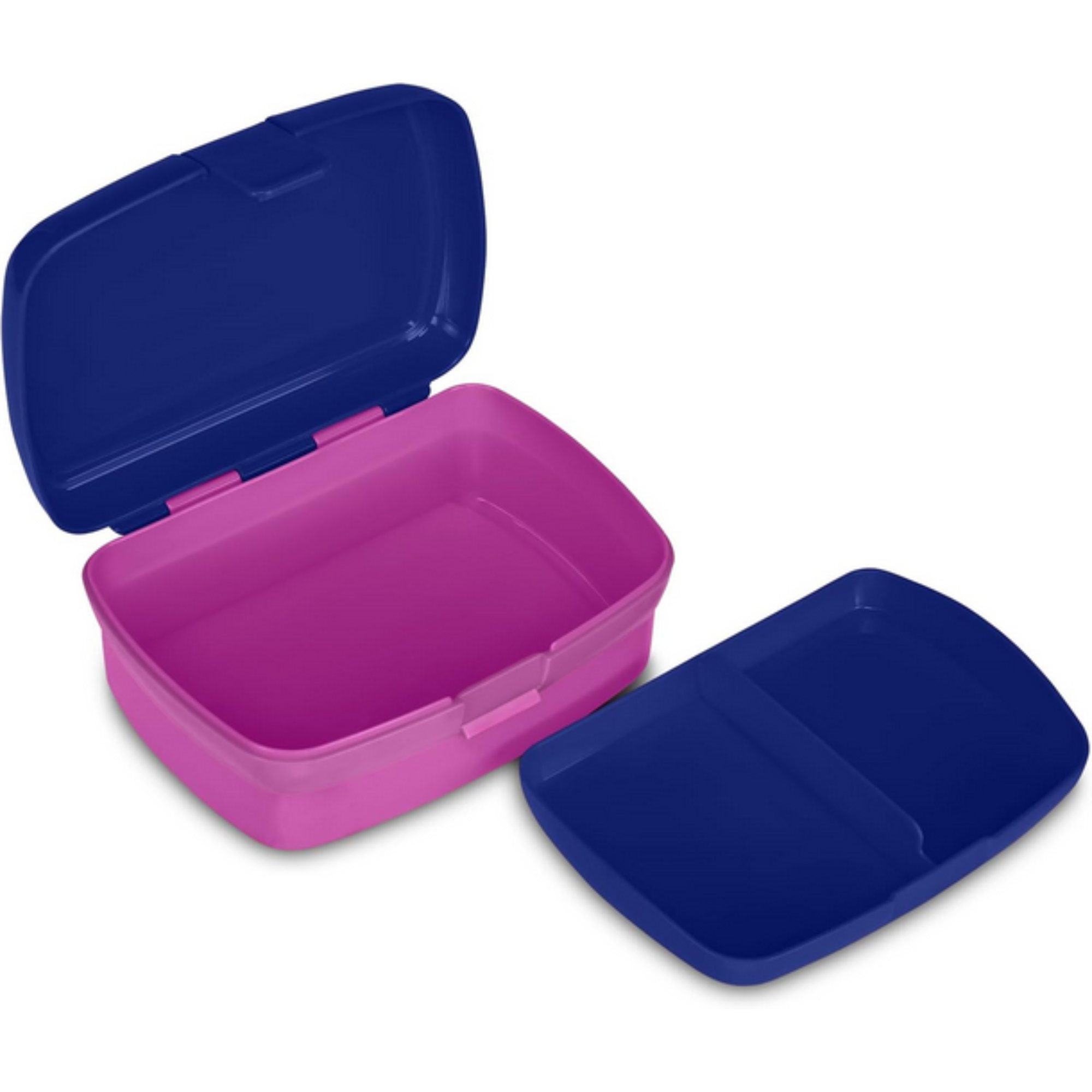 Seven Set Portamerenda + Borraccia LILO & STITCH Blu per bambini, Divisorio interno, Borraccia 460ml con coperchio ermetico