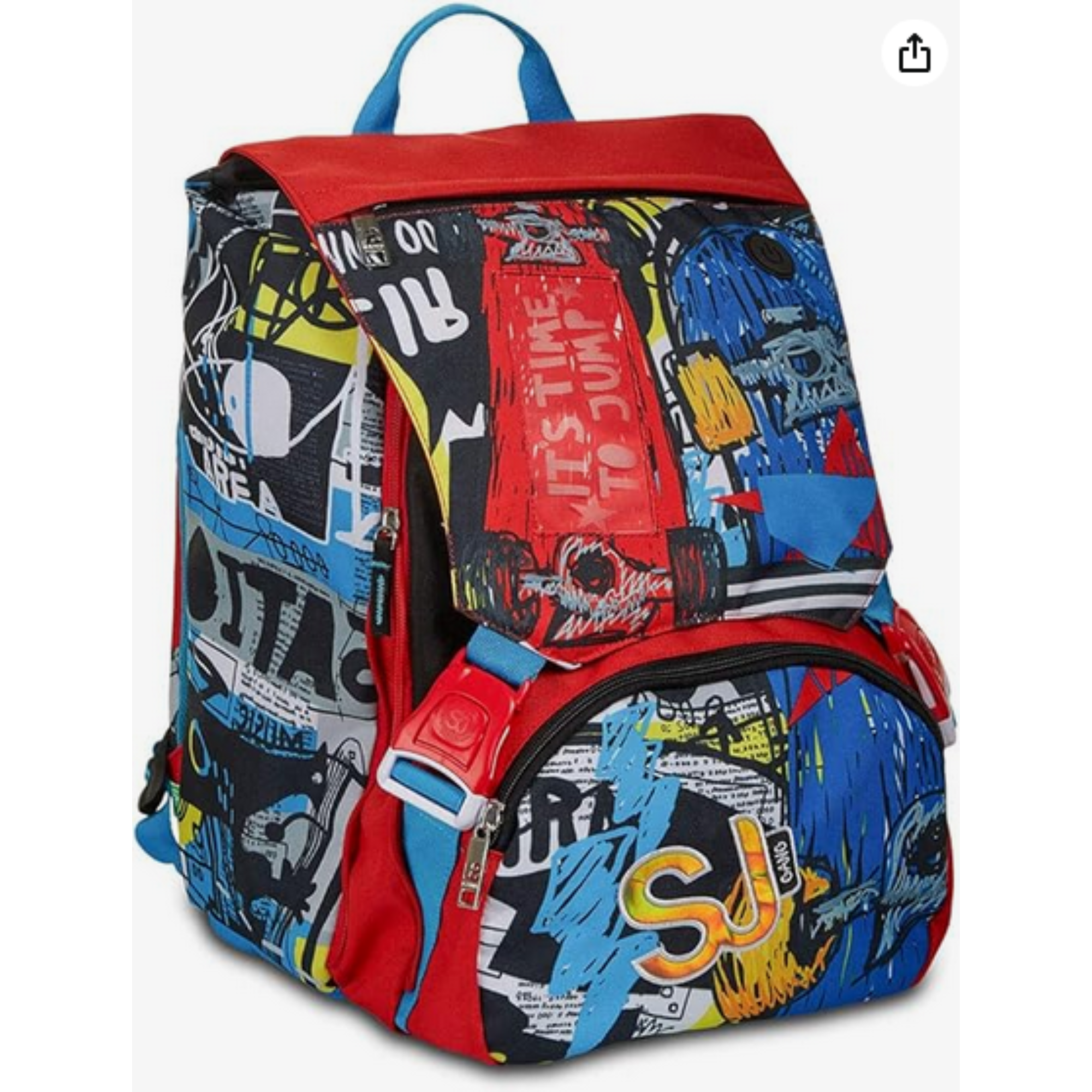 Zaino Estensibile Big SJ Gang Facce Boy - Qualità Seven - In Offerta