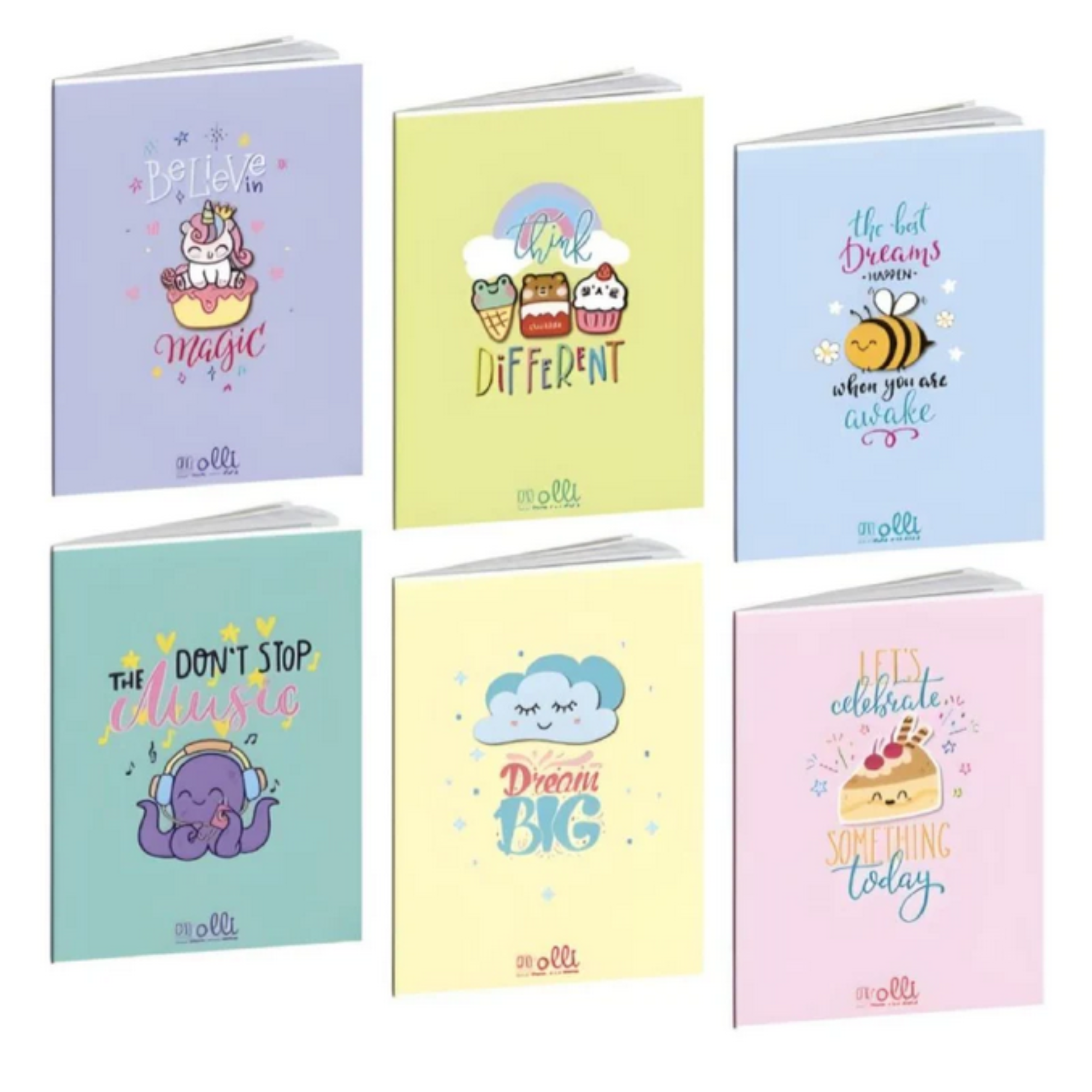 Maxi Quaderno Spillato Olli X One Color Funny Friends A4 - Rigatura miste
