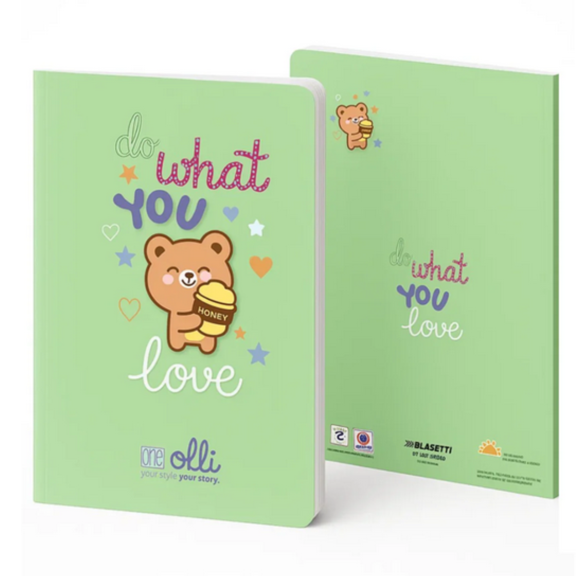Maxi Quaderno Spillato Olli X One Color Funny Friends A4 - Rigatura miste