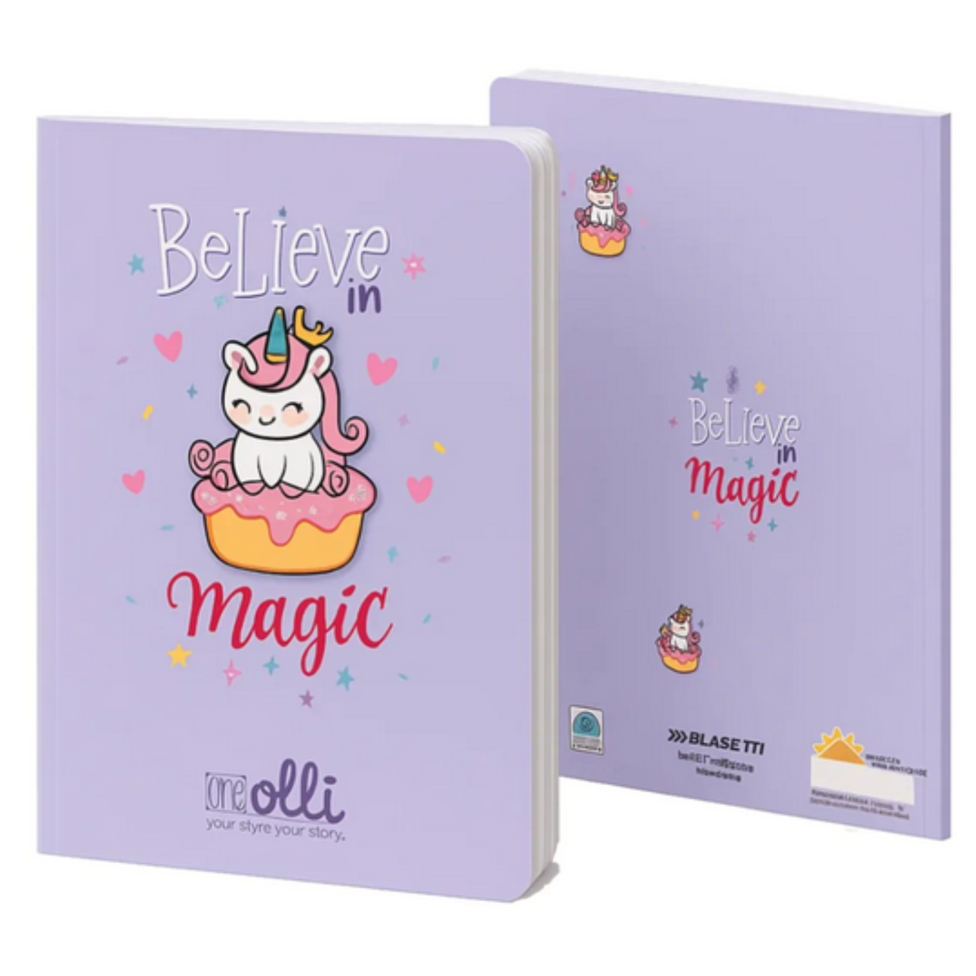 Maxi Quaderno Spillato Olli X One Color Funny Friends A4 - Rigatura miste