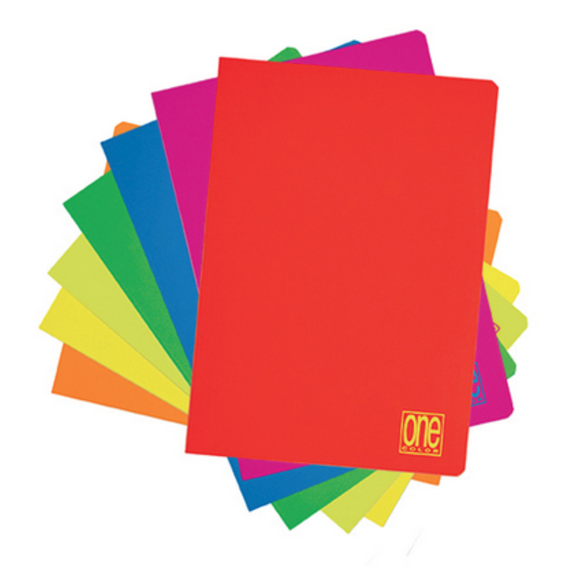 10 Maxi Quaderni Blasetti One Color colori Fluo con Jolly Page - Carta 100gr A4
