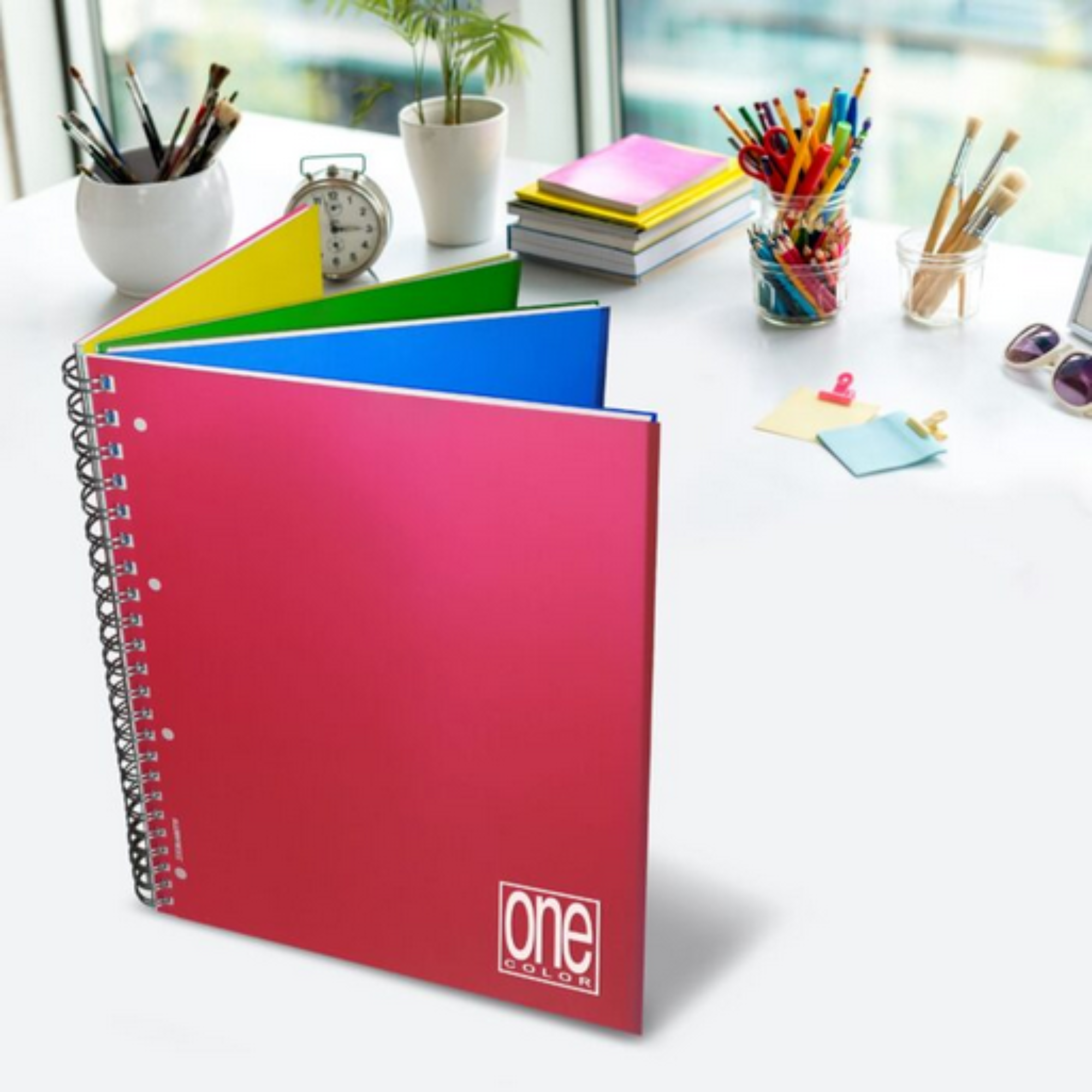 Quaderno Spirale con divisori Blasetti One Color - 4 Sezioni per 4 Materie - 120 Fogli
