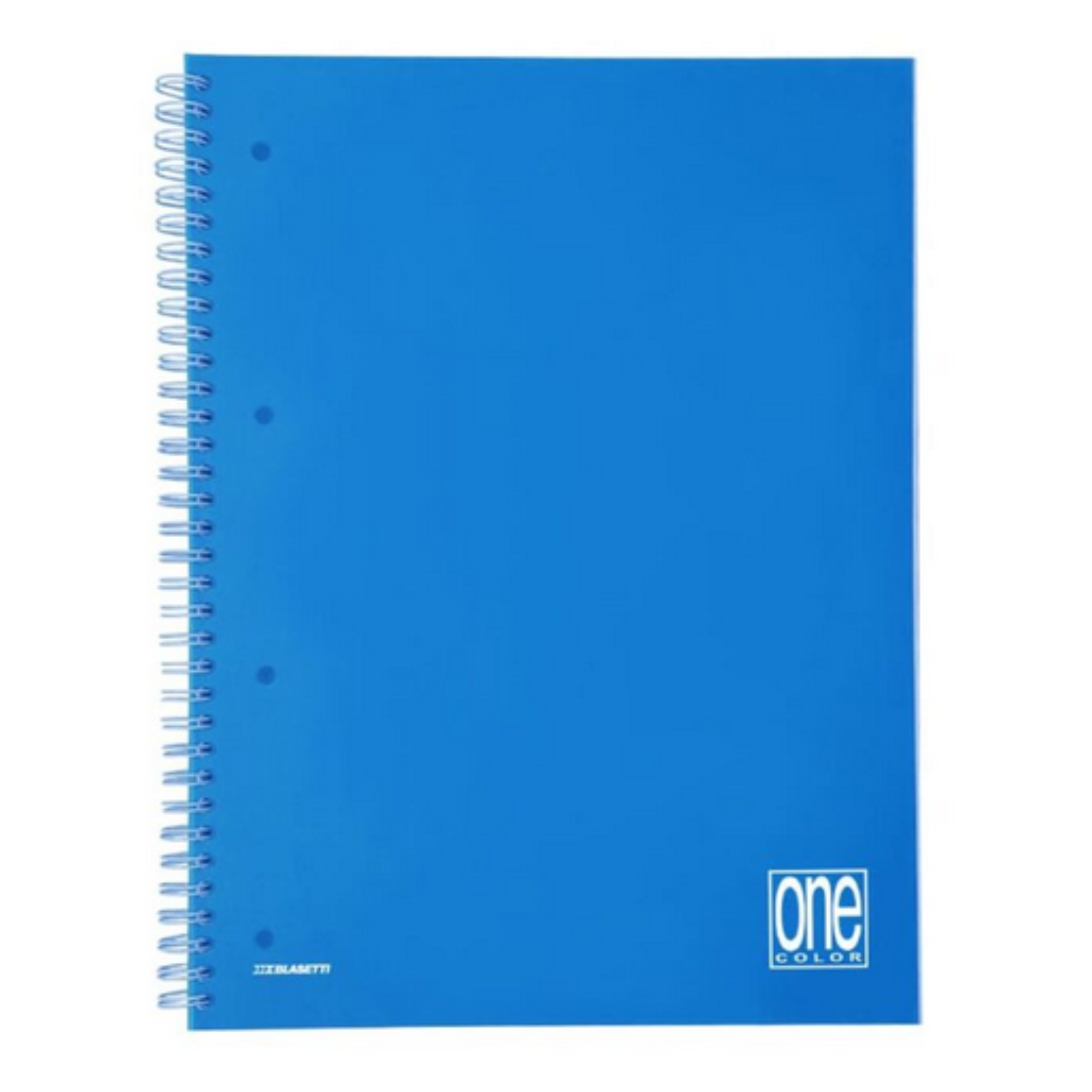 Quaderno Spirale A4 quadretti 5mm One Color con Copertina in Plastica - 60 Fogli