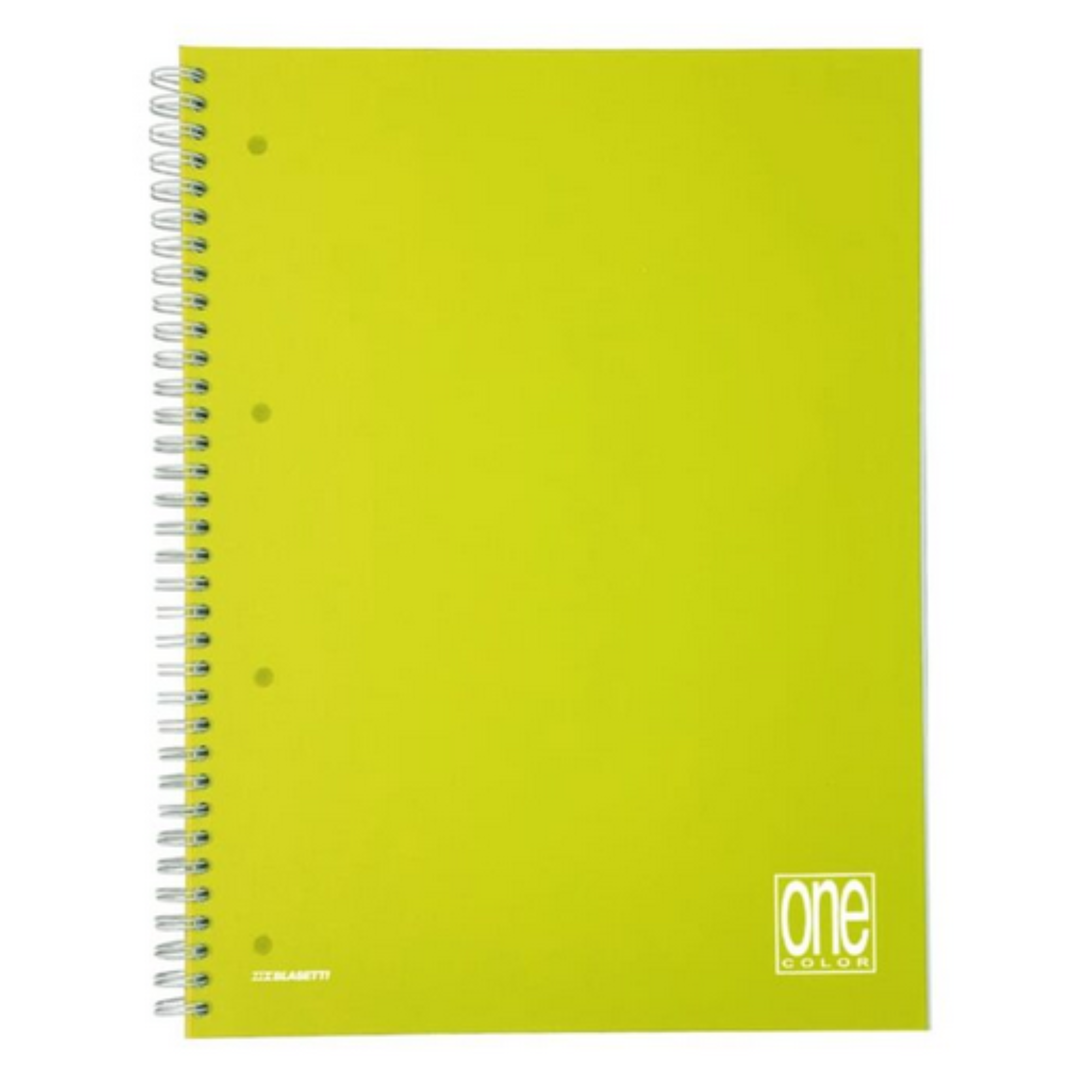 Quaderno Spirale A4 quadretti 5mm One Color con Copertina in Plastica - 60 Fogli