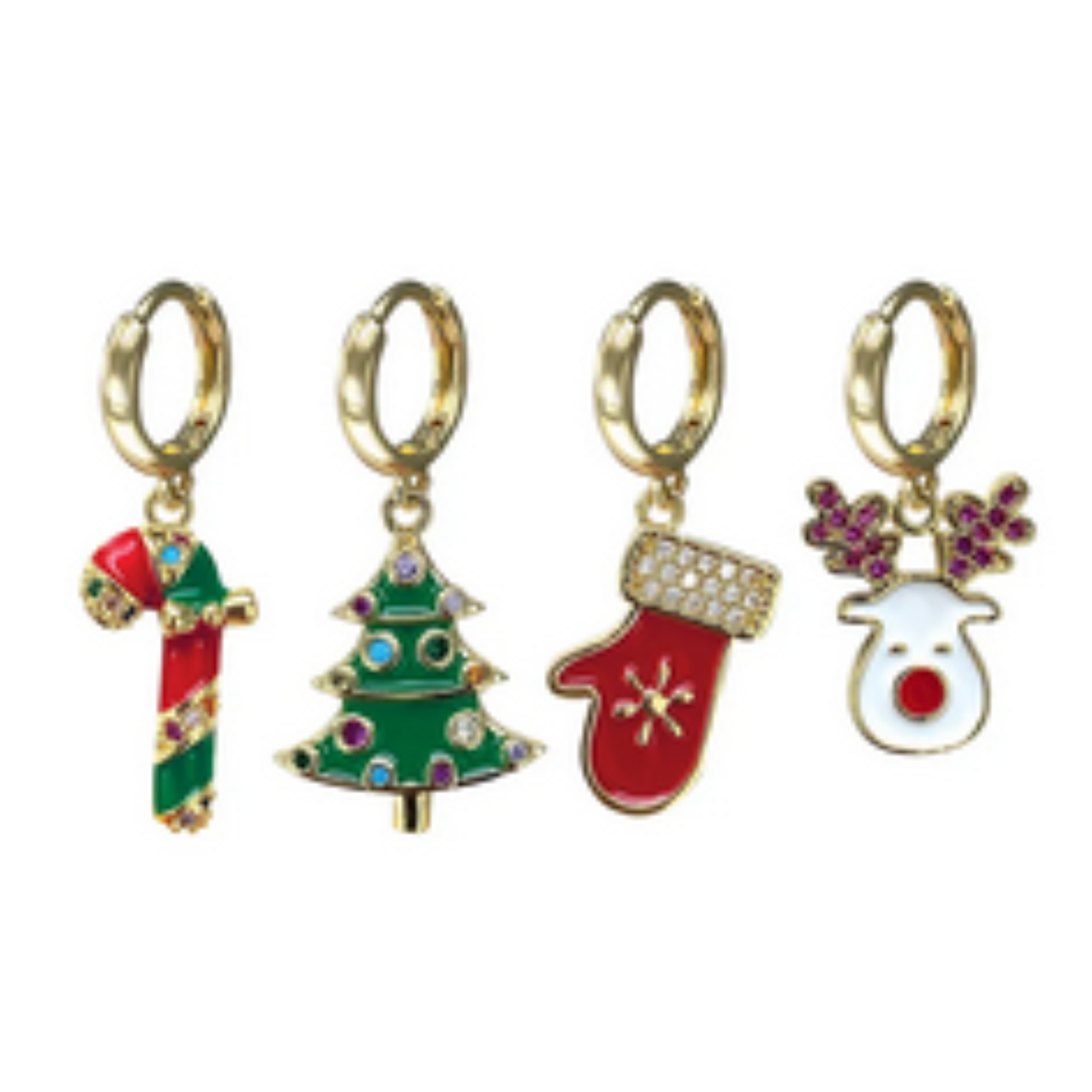 Orecchini Christmas color oro