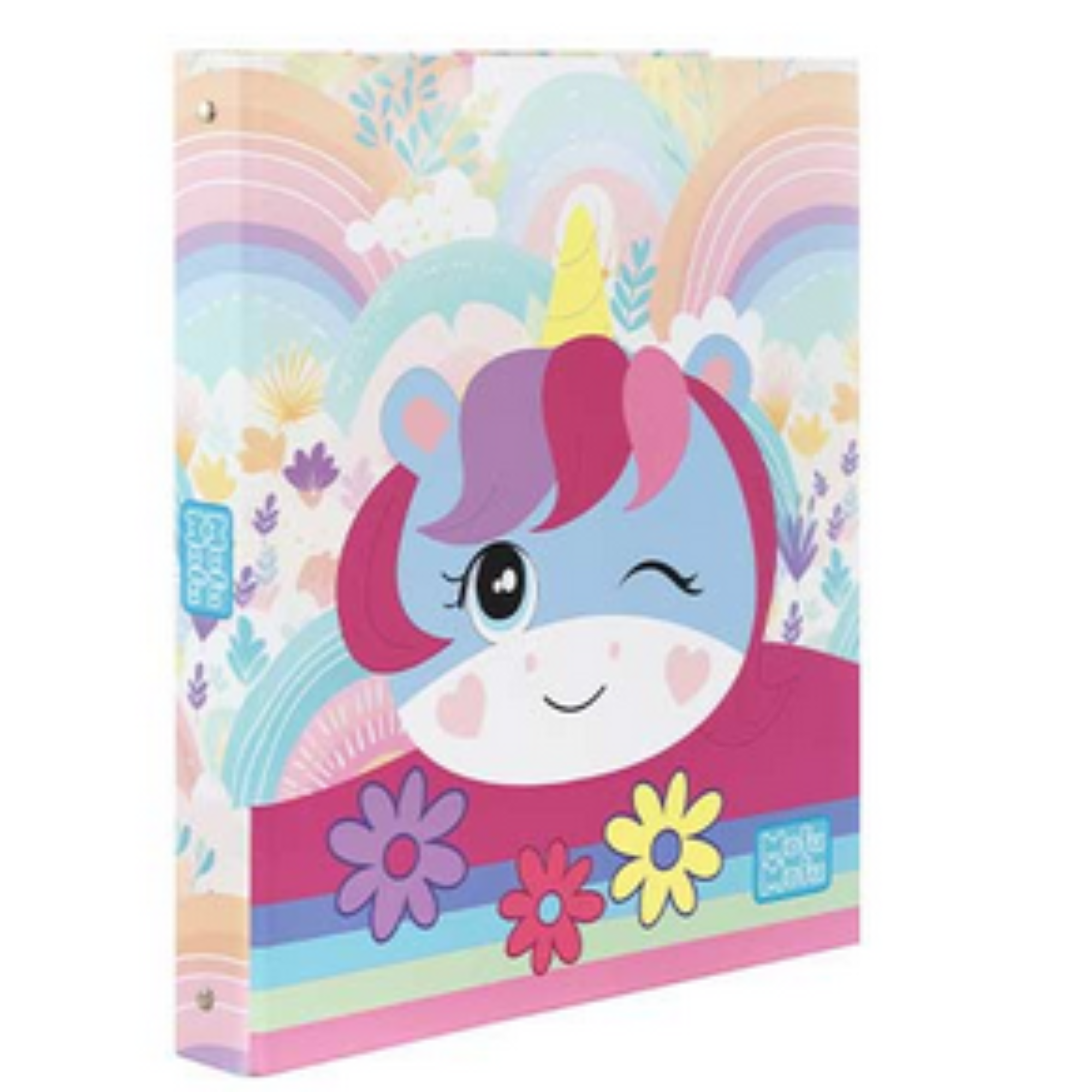 Raccoglitore 4 Anelli Mofu Mofu - 2 Varianti Disponibili - Orsetto e Unicorno
