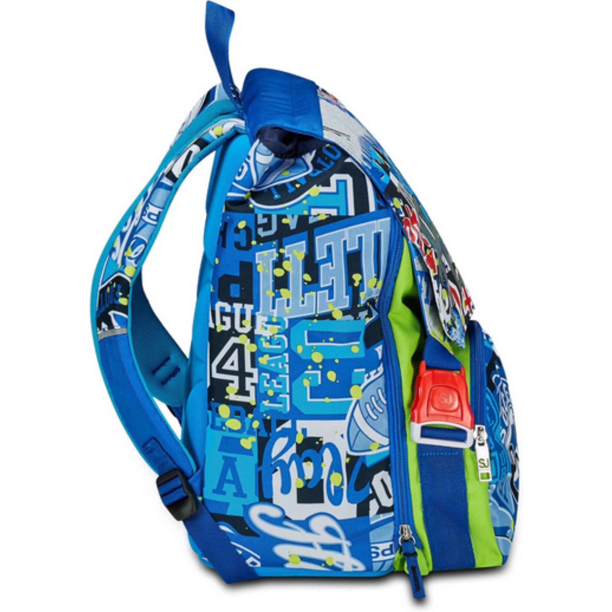Zaino Scuola Estensibile SJ Gang RealBasket Blu Boy - Qualità Seven