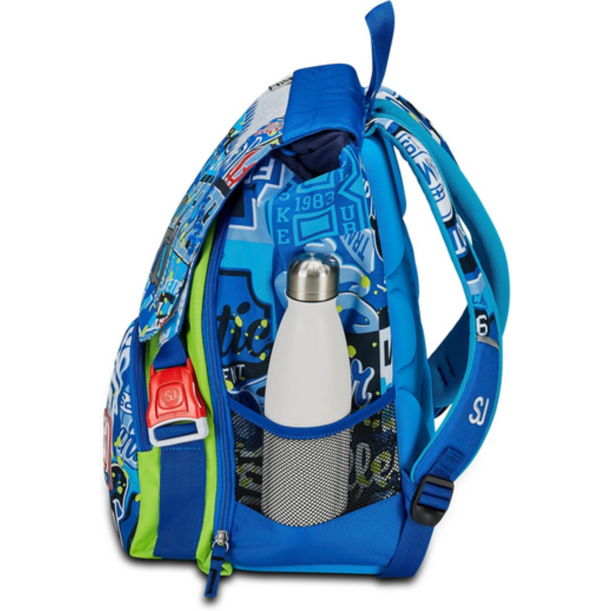 Zaino Scuola Estensibile SJ Gang RealBasket Blu Boy - Qualità Seven