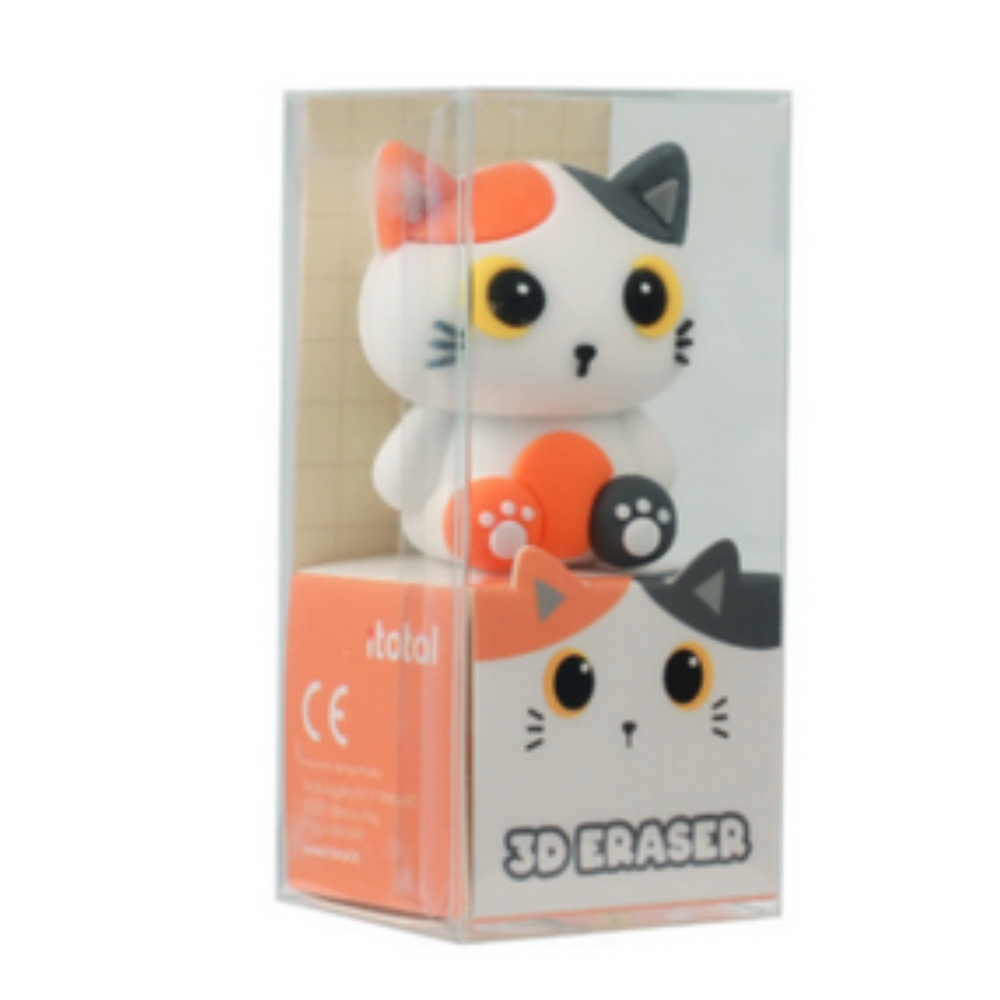 Bag Regalo Gatto I Total 🐱 Set Completo Cancelleria Meow Orange - 7 Articoli Coordinati