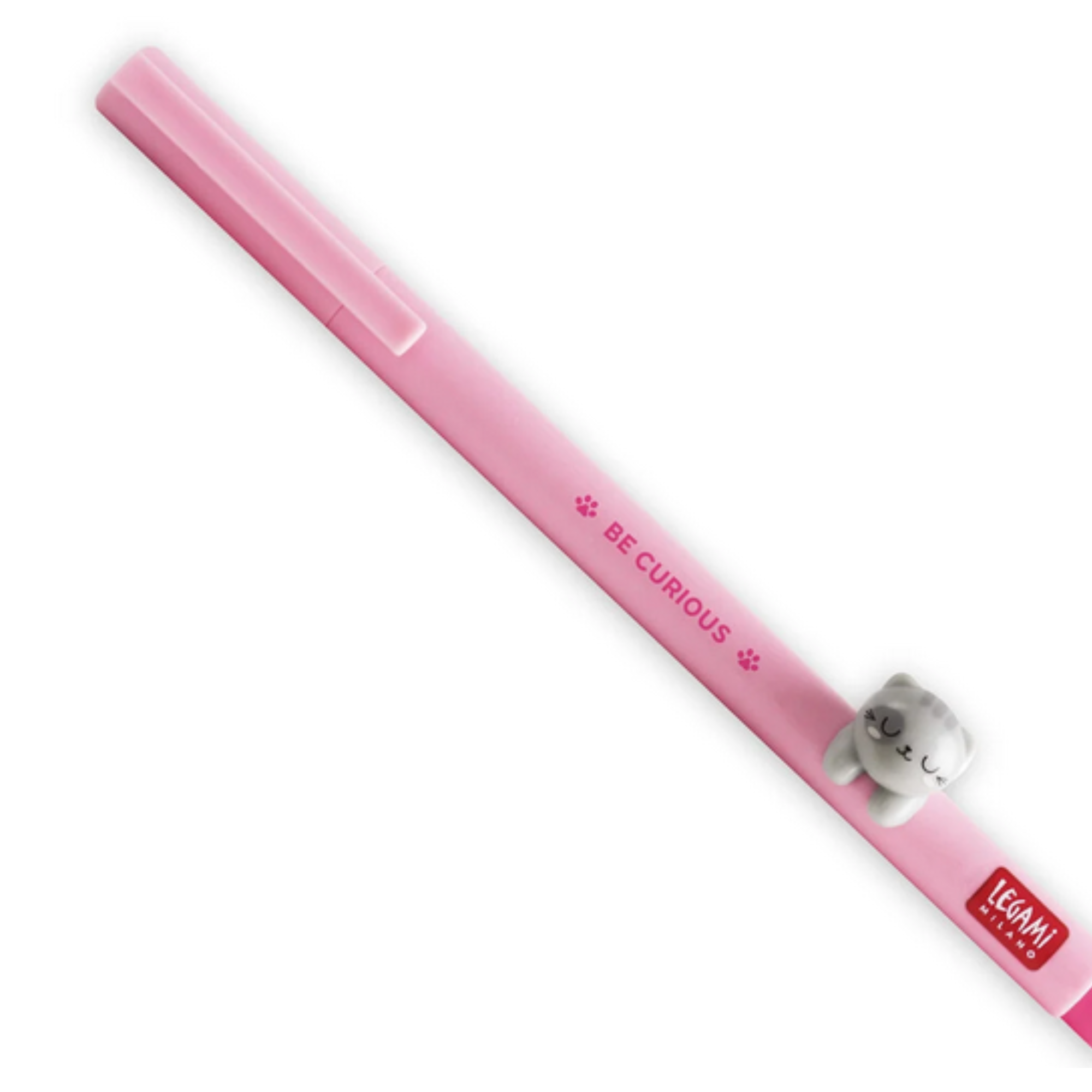 Penna Gel Legami Lovely Friends Kitty "Be Curious" – Penna con Gattino Decorativo