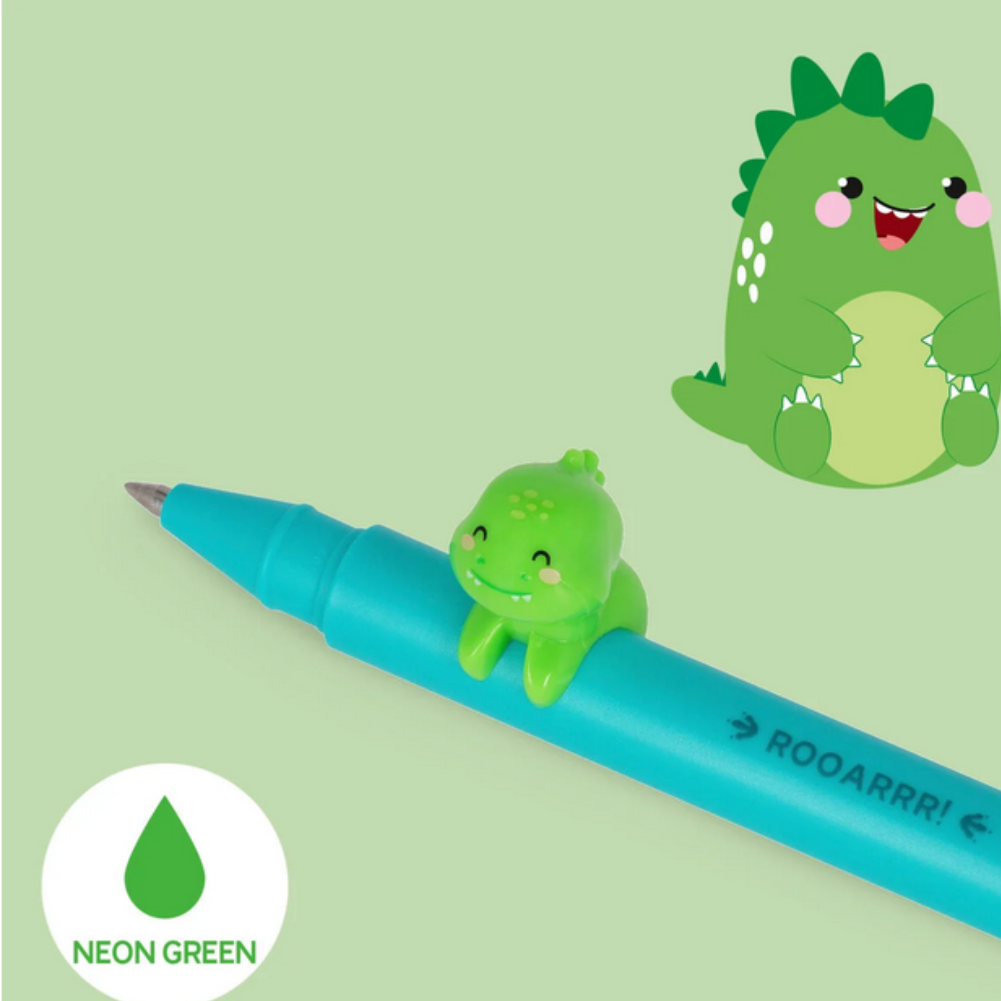 Penna Gel Legami Lovely Friends Dino "Rooarrr" – Penna con Dinosauro Decorativo