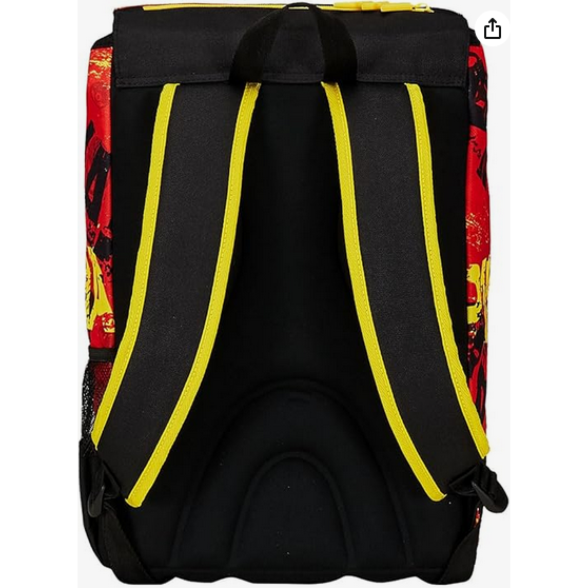 Seven Zaino Scuola Estensibile POKEMON - PIKACHU, Giallo Rosso - Zaino Doppio Scomparto Sdoppiabile Tramite Zip e Con Tasca Porta Borraccia