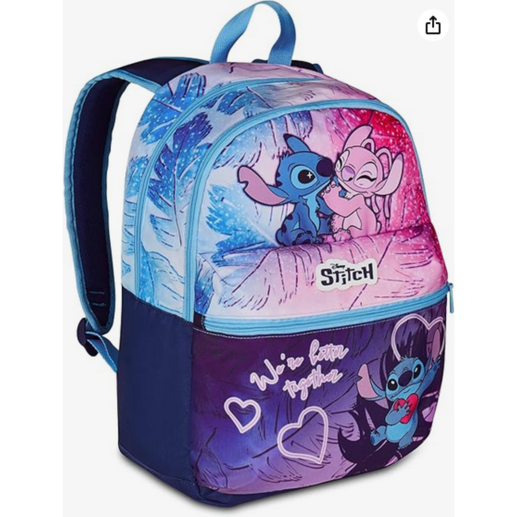 Zaino Scuola Leggero Seven Stitch Disney - Tempo Libero e Scuola - In Offerta