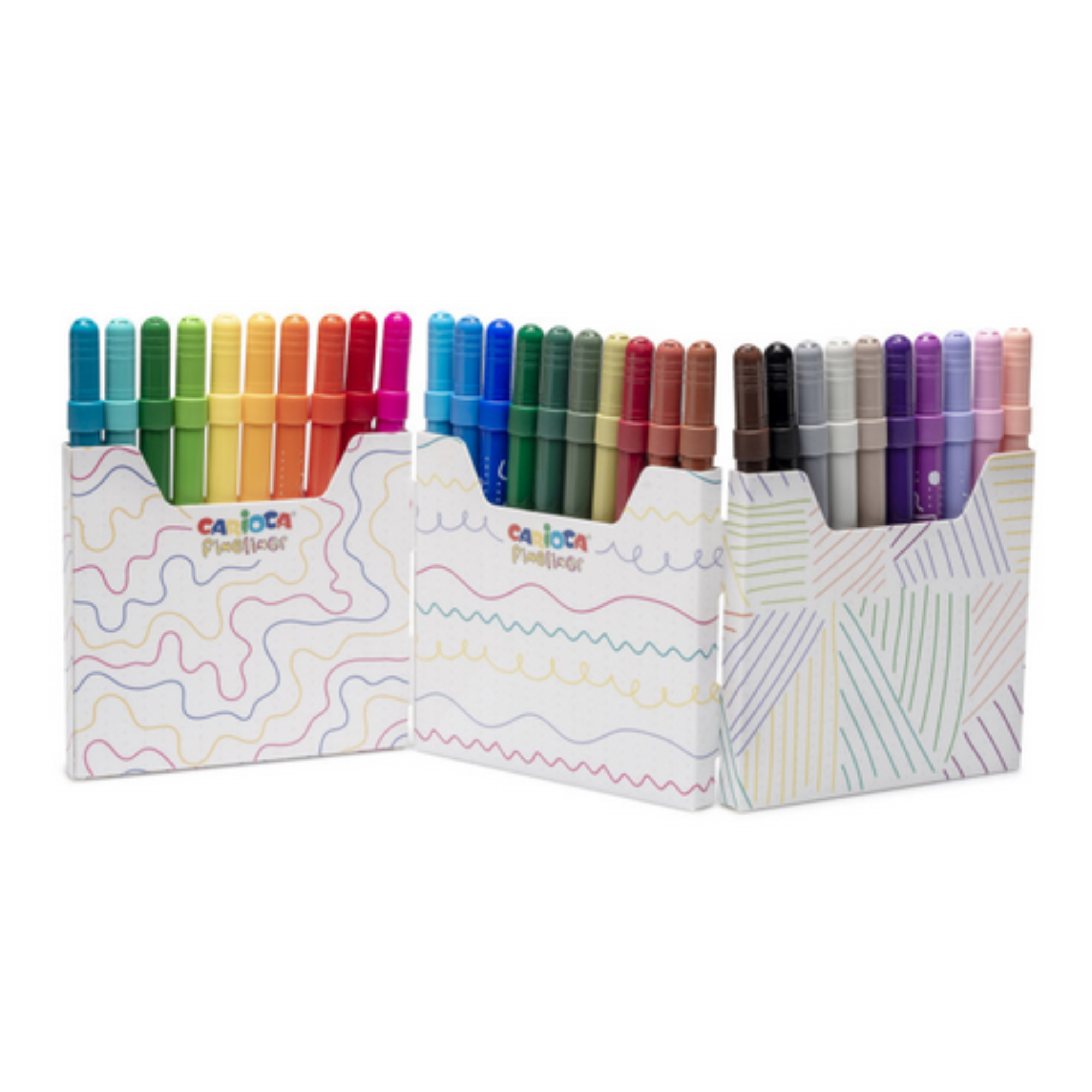 Fineliner Carioca 30 Pezzi - Tratto Preciso 0.5mm Colori Brillanti