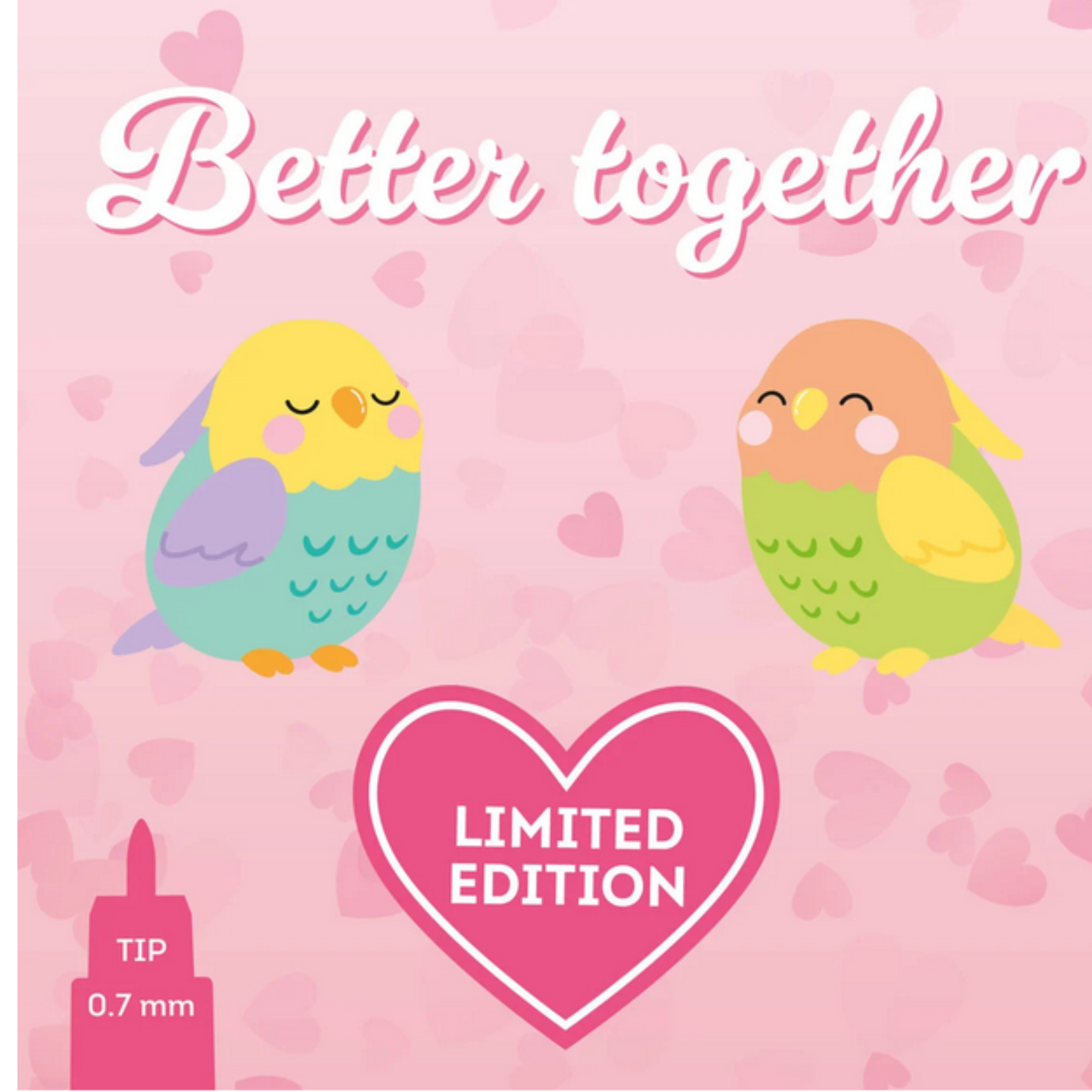 Set di 2 Penne Gel Cancellabili - Better Together - Erasable Pen San Valentino Legami