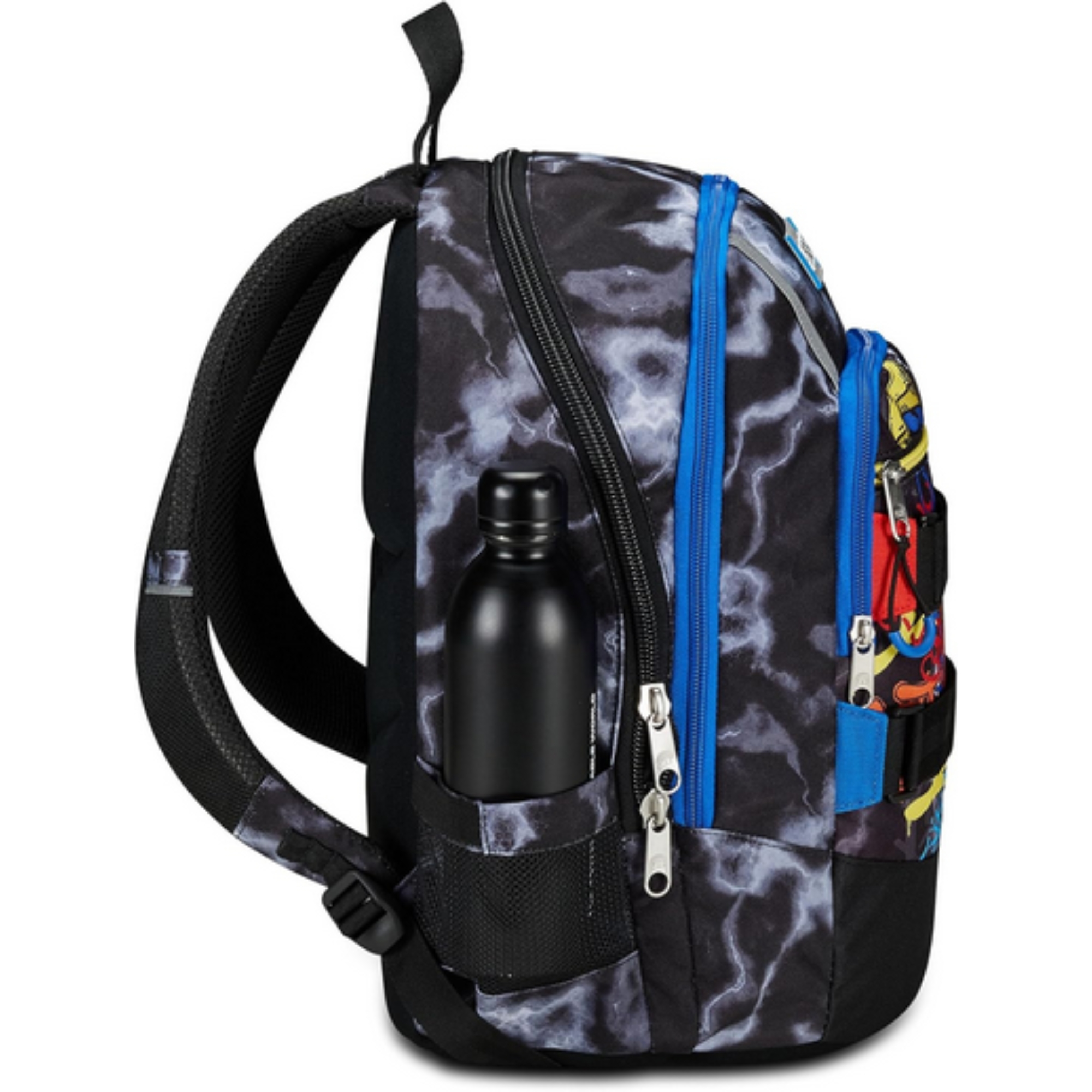 Seven Zaino Scuola Advanced, Nero Giallo, Mark On Boy