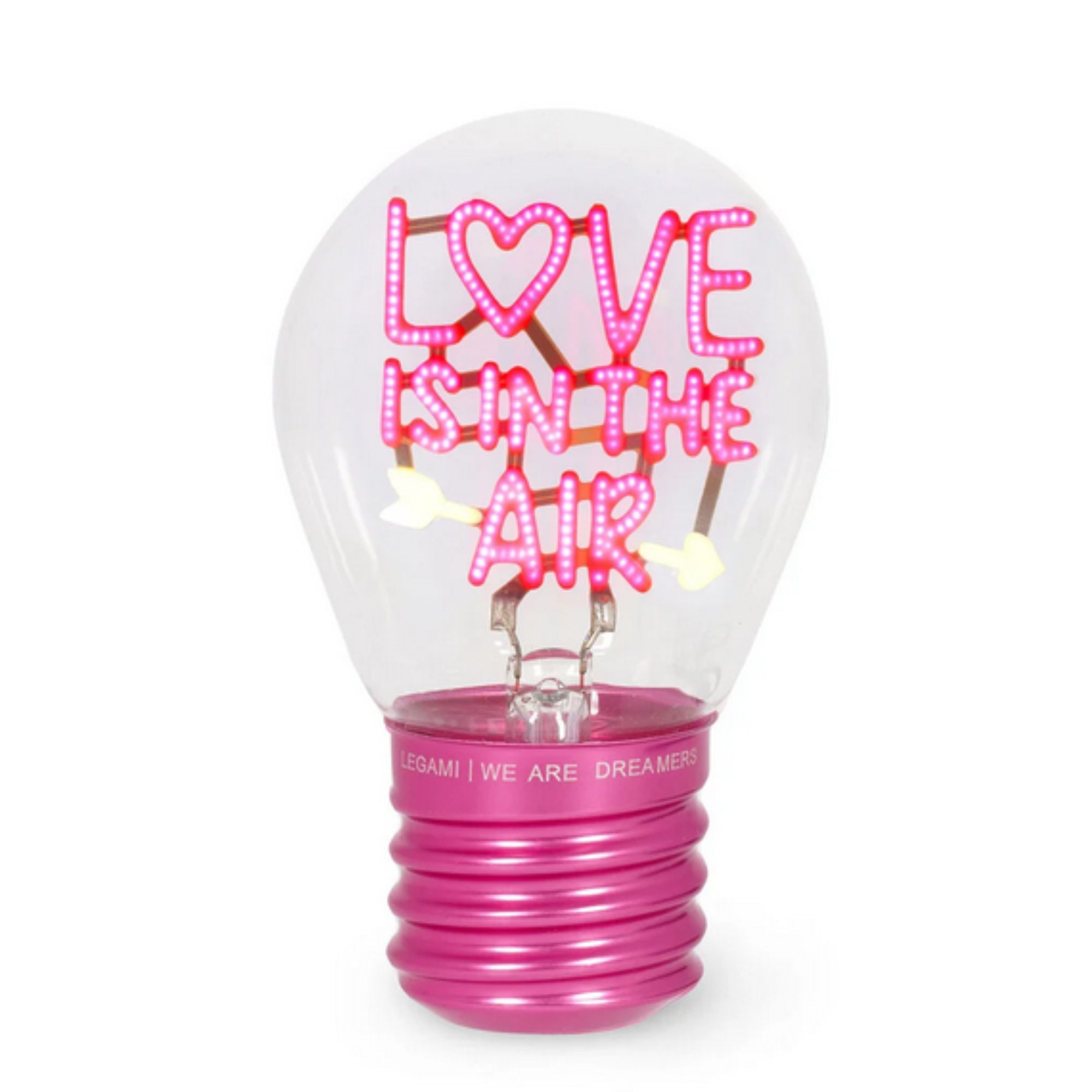 Lampada Decorativa Bulb Fiction Legami - Love is in the Air - Lampadina San Valentino